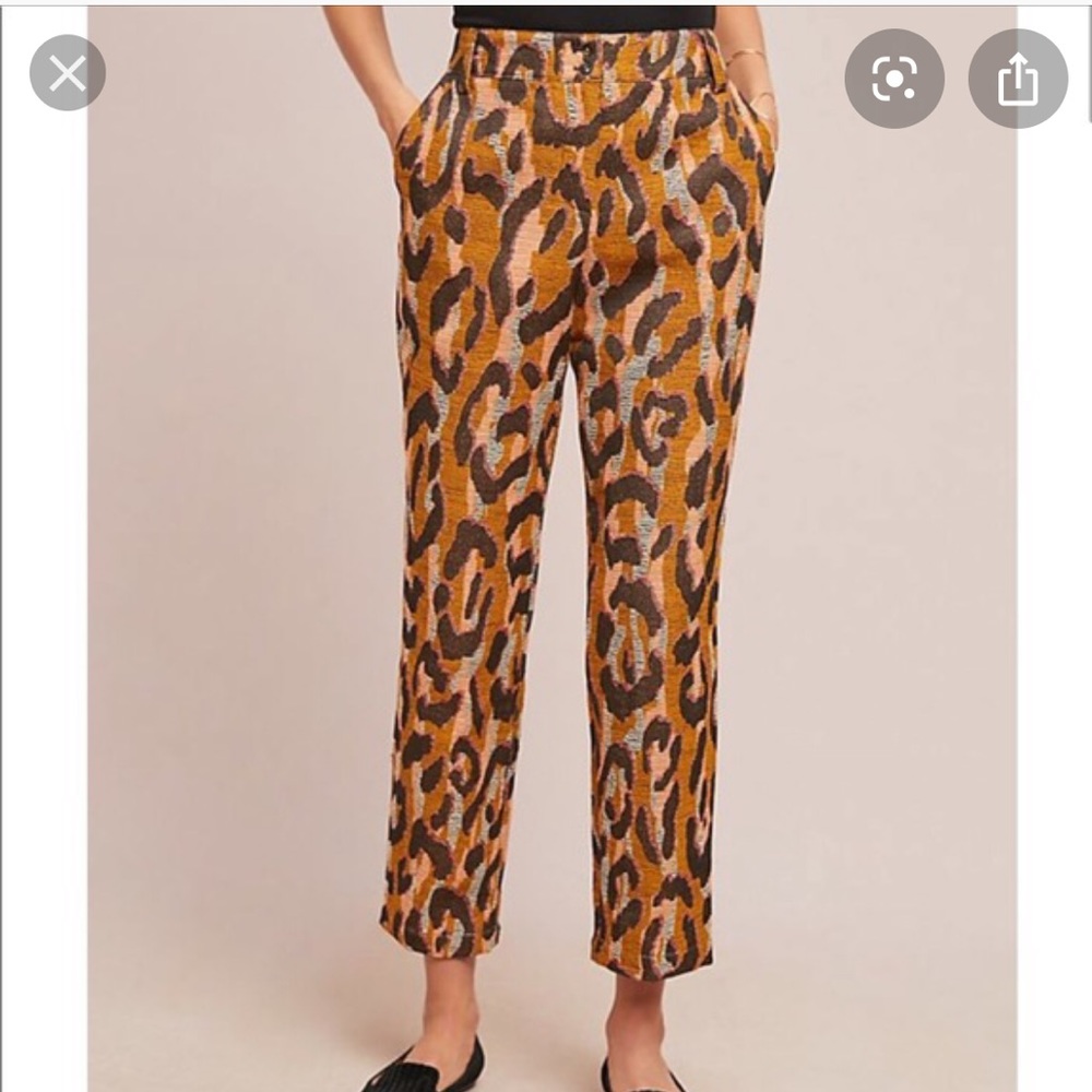 Anthropologie leopard trousers - Picture 2 of 5